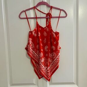 Very cute bandanna halter top!